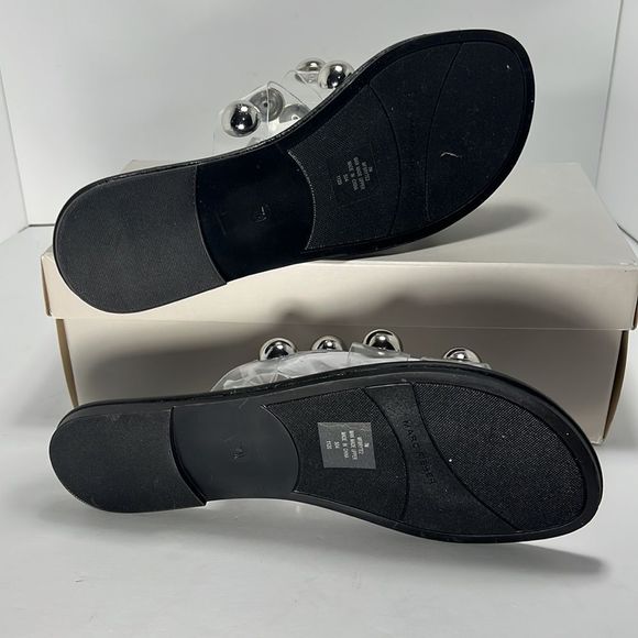Marc Fisher Bryte 2 Clear Flat Slides size 7M - Picture 5 of 6